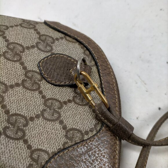 Vintage Gucci Shoulder Bag Sherry Line Brown PVC mon-318-090925 - Picture 6 of 16